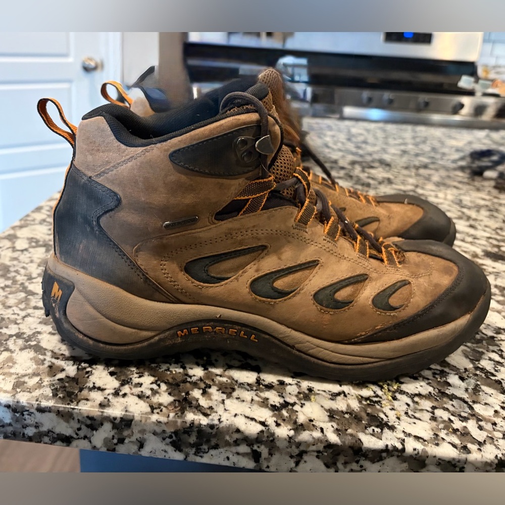 Merrell Reflex 4 Hiking Boots Mid Waterproof Brown Leather